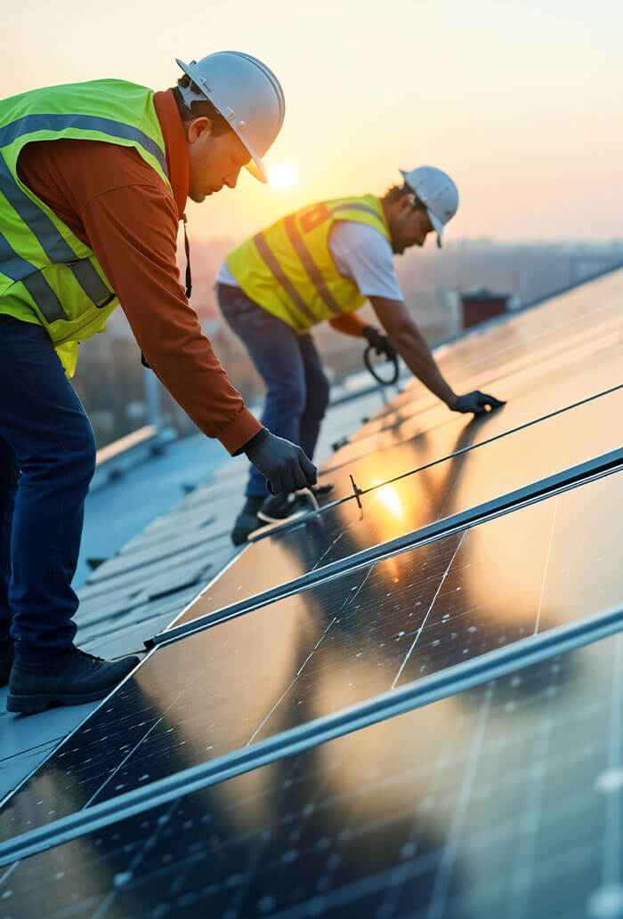 Rooftop Solar Panel Installation